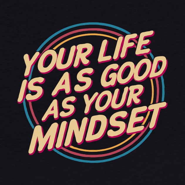 Your LIfe Is As Good As Your Mindset. Motivational Typography by Chrislkf